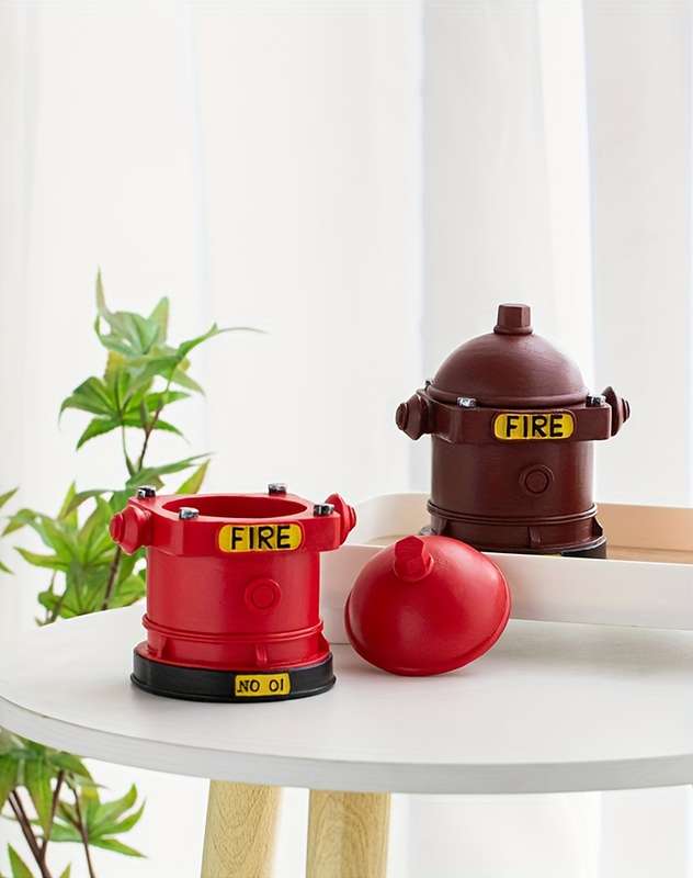 1pc Fire Hydrant Ashtray With Lid Vintage Industrial Style Ashtry Creative Personal Trend Ho