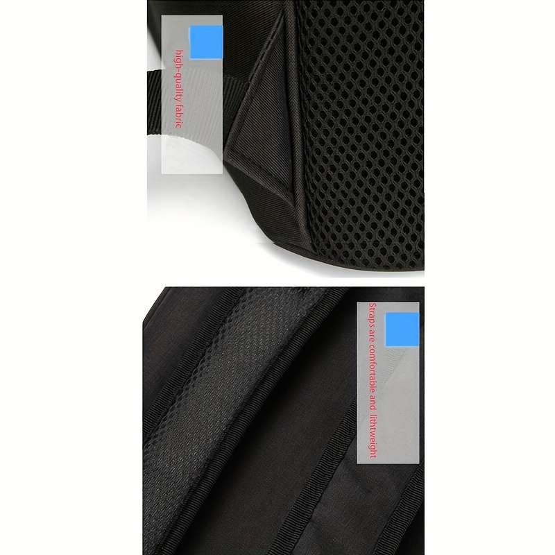 1pc Black With Bluesize S Pet Bag