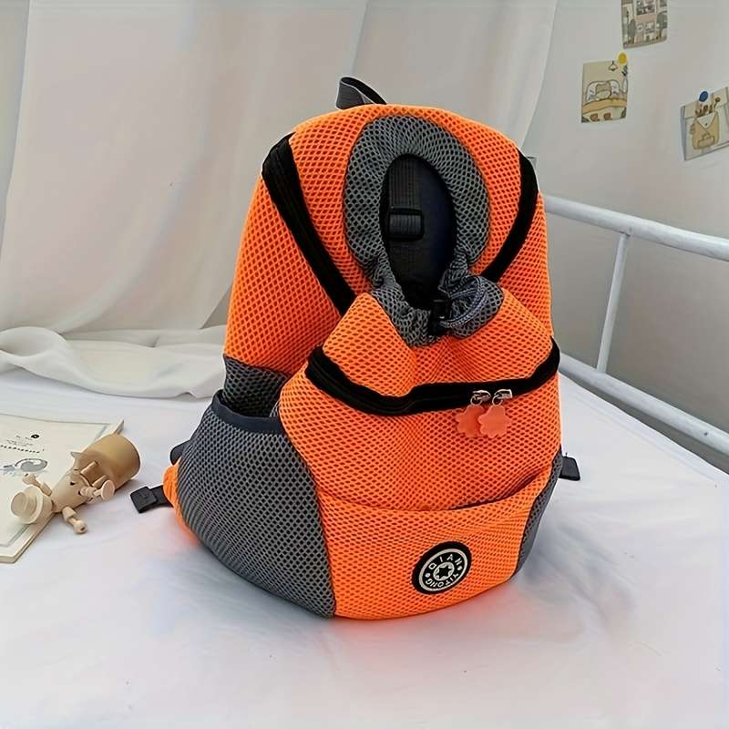 1pc Orangesize 36x45x21cm Pet Bag