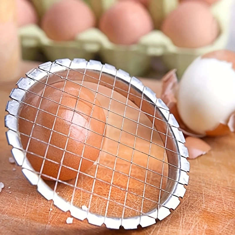 1Pc Premium Stainless Steel Egg Vegetable Slicer Durable Kitchen Chopper For Salads