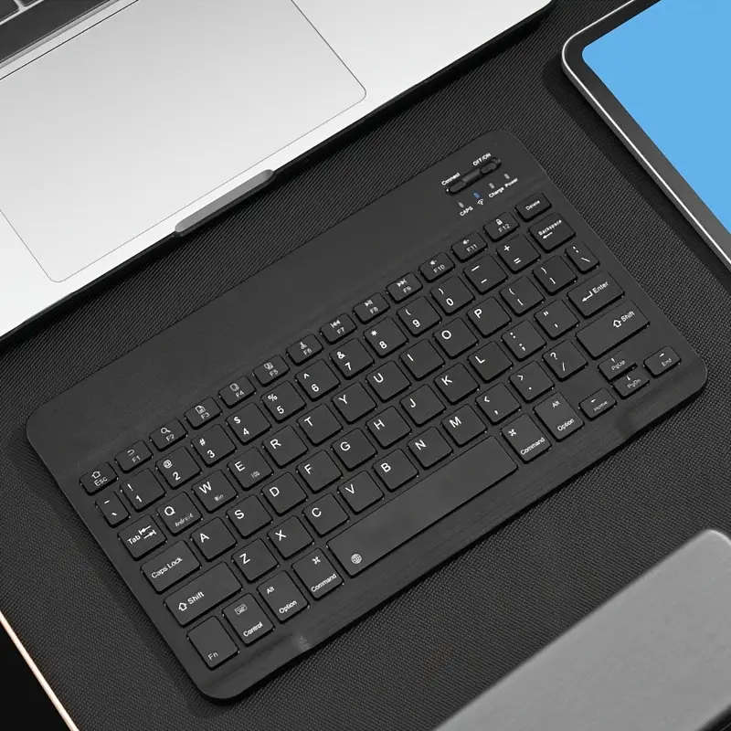 1pc Ergonomic Wireless Keyboard for Tablets and Smartphones Wireless Connectivity USB Type-C Chargin
