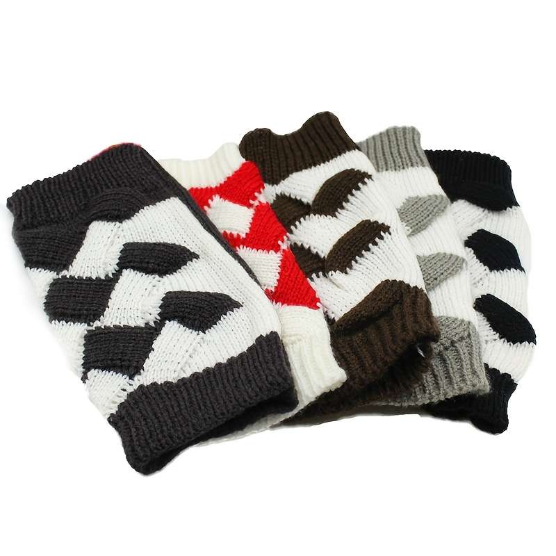 1 Pair Red Warm Gloves