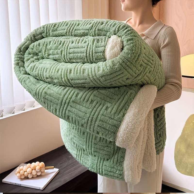 1ps Blanket Color Khaki size 130x160cm