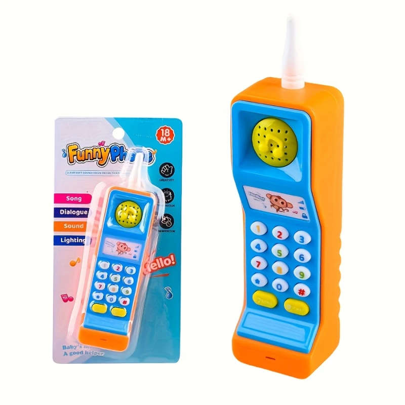 1pc of Musical Phone Toy a Portable Learning Music Player Fun Simulation Mobile Music Story Toy Chri