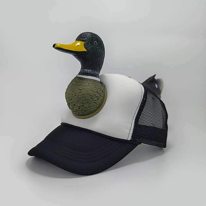 1pc Cool Adorable Funny 3D Miniature Baseball Cap Unique Eye-Catching Breathable Trucker Hat Snap