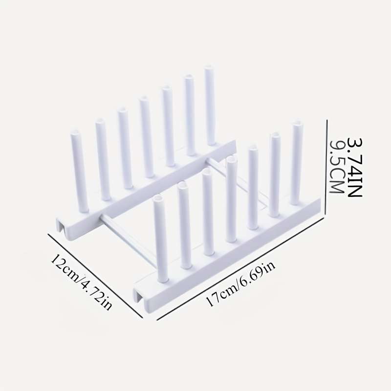 1pc Sleek Design Stainless Steel Kitchen Organizer Pot Lid Spoon Holder Rack Detachable Cook