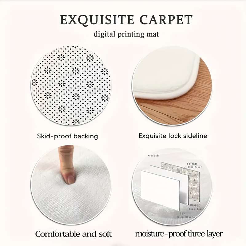 1Pc 100.0x100.0cm Floor Mat