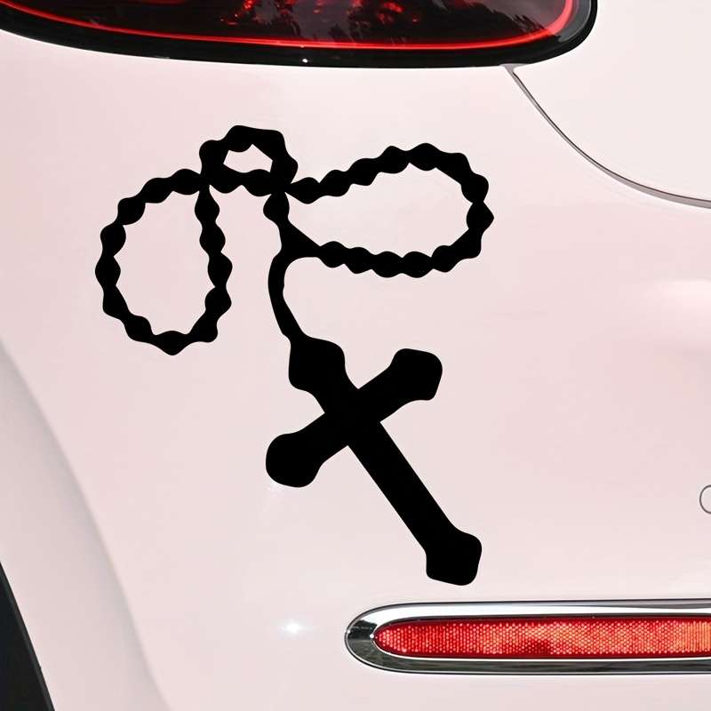 1pc Jesus Cross 17.3X20CM Jesus Christian Themed Stickers