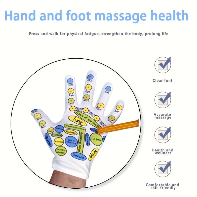 1 Pair Of Short Massage Socks Of Gloves And 1 Massage Stick  Socks