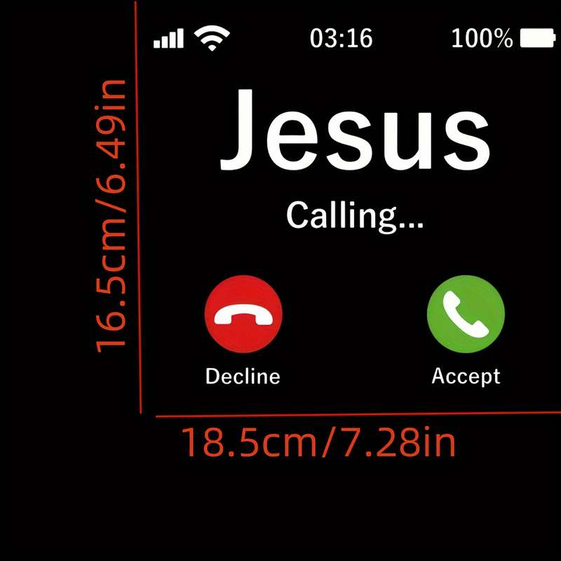 1pc Jesus Christian Themed Stickers