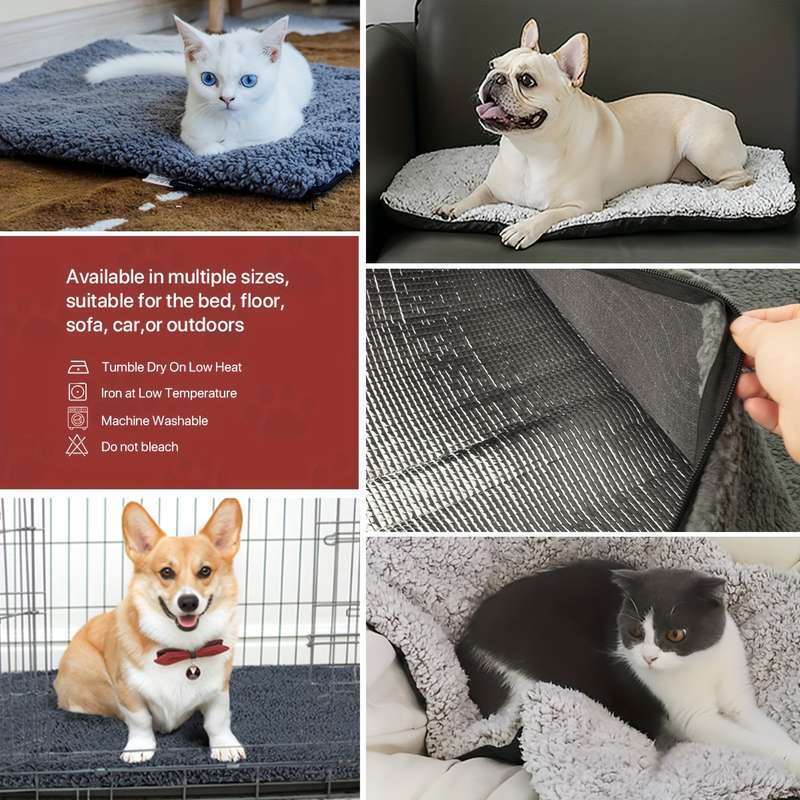 1PC Pet Mat Dark Gray Size 70x50CM 28x20IN