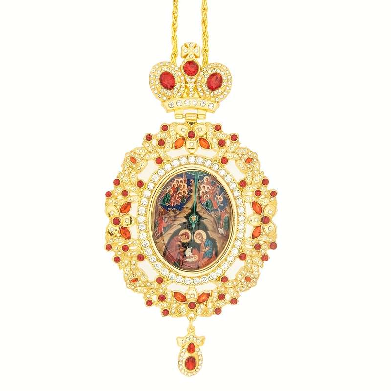 1 Piece Red Jesus Theme Pendant