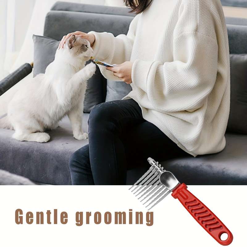 1pc Red Pet Comb