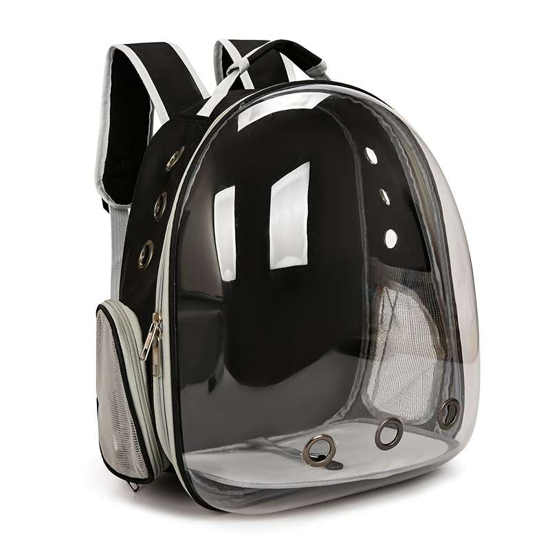1pc One sizeStyle 9 hole breathable backpack grey Pet Bag