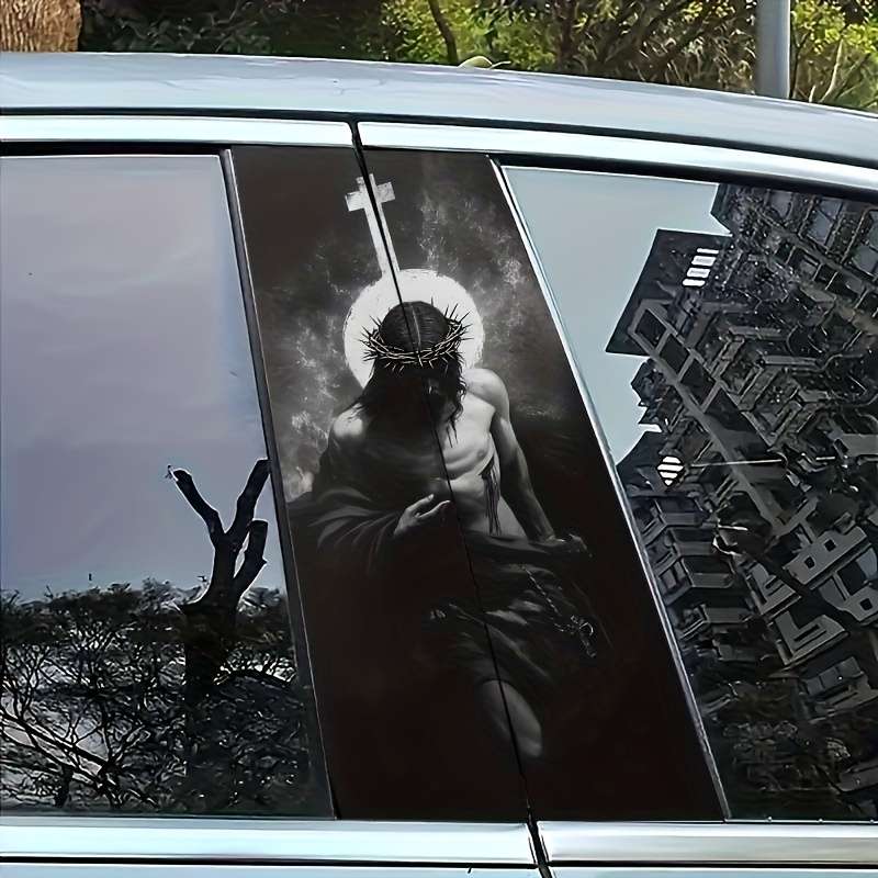 2pcs Jesus Christian Themed Stickers