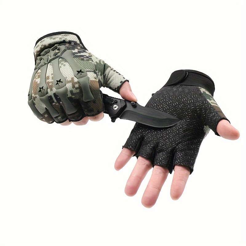 1 Pair Black One Size Fits All Outdoor Sports Gloves