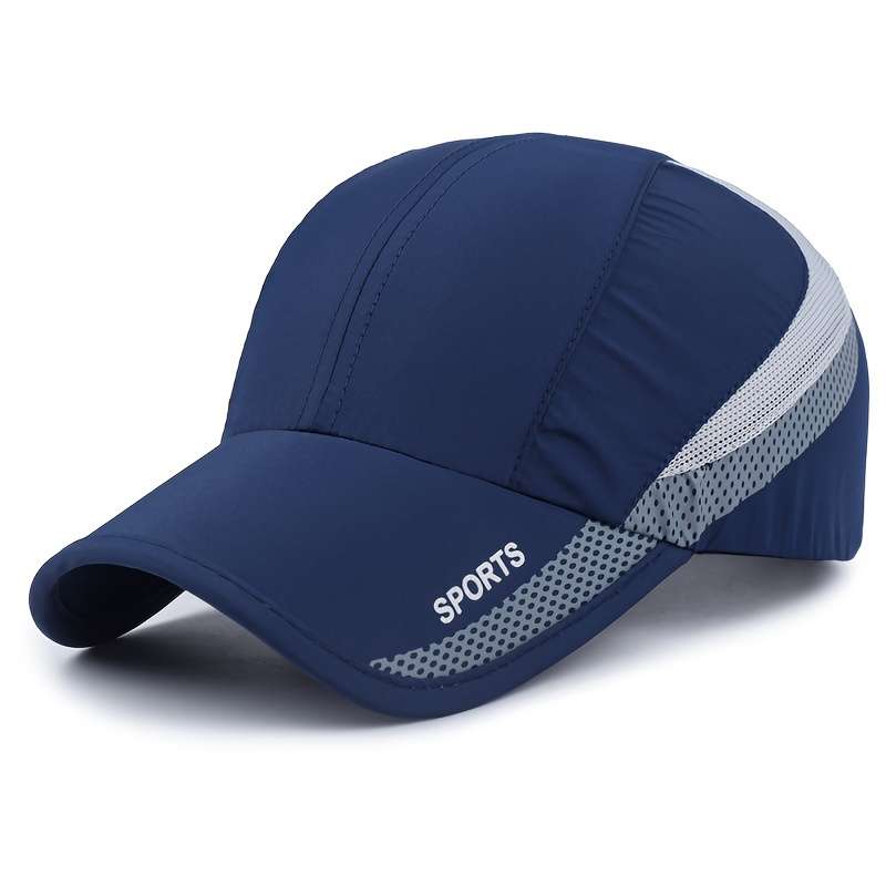 1pc 1 EDIKO Quick-Dry Sport Cap Adjustable Breathable Mesh Back Sun Protection Hat for Outdoor A