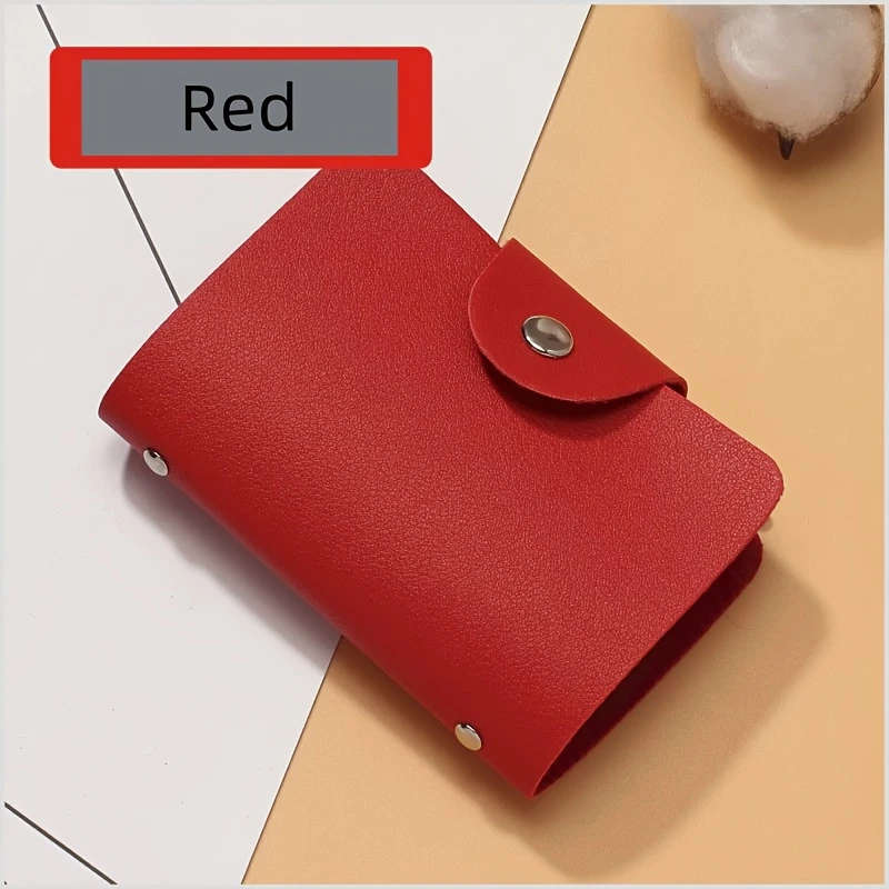 Waterproof Double-Layer Cowhide Business Card Holder Wallet