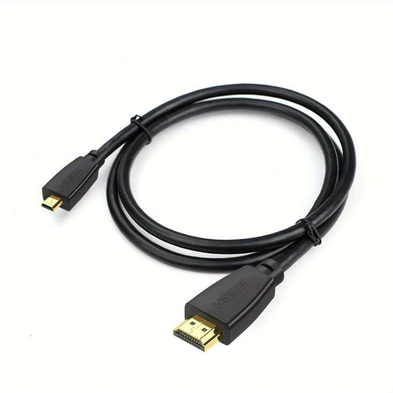 1pc 100cm High-Speed HDTV Cable 2.0/1.4 Gold-Plated Male to Micro 18Gbps Supports 4K 60Hz HDR 3D Up