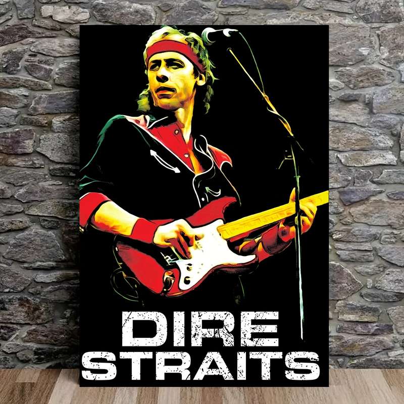 1pc  Frameless Dire Straits Sultans of Swing Music Canvas Poster Wall Art Vibrant Rock Band Pr