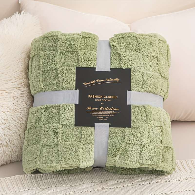 1ps Blanket Color Green size 100x150cm