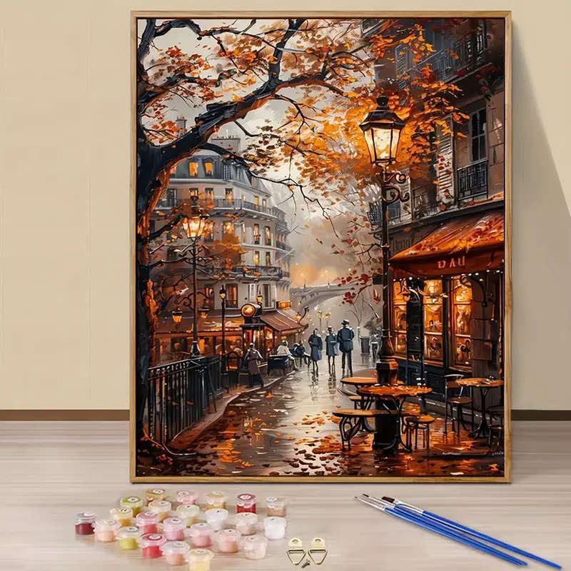 1pc Paint By Number Kits for Adults 40x50CM 16x20inch DIY Scenery Easy Oil Acrylic Painting By Numbe