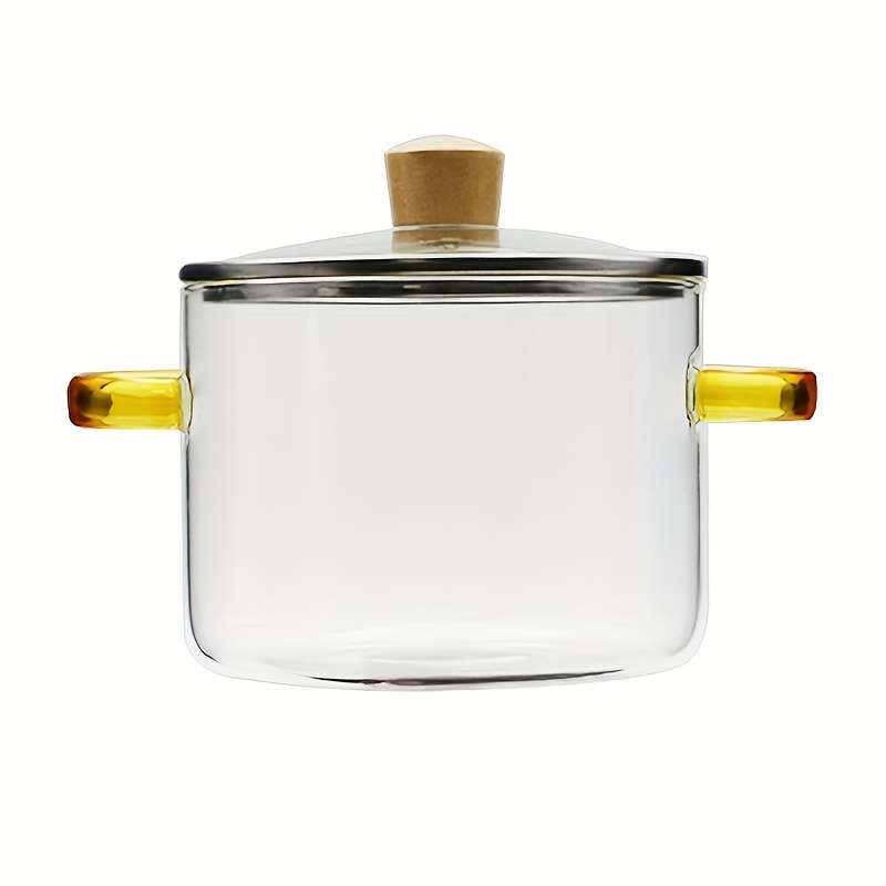 1pc Heat Resistant 54oz Borosilicate Glass Cooker