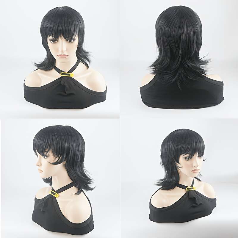 1Pc Grey 35.56cm Fashion Design Wig