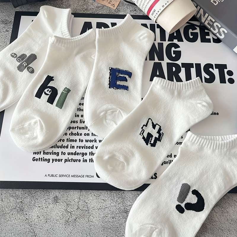 5 Pairs Random One Size High Elastic Socks