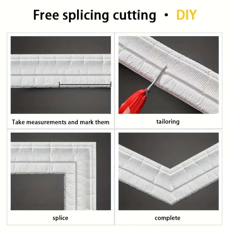 3D Self-Adhesive Waterproof Wall Sticker Roll
