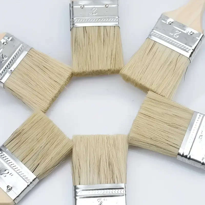 15 Pieces Wooden Paint Brushes with Gourd Handles