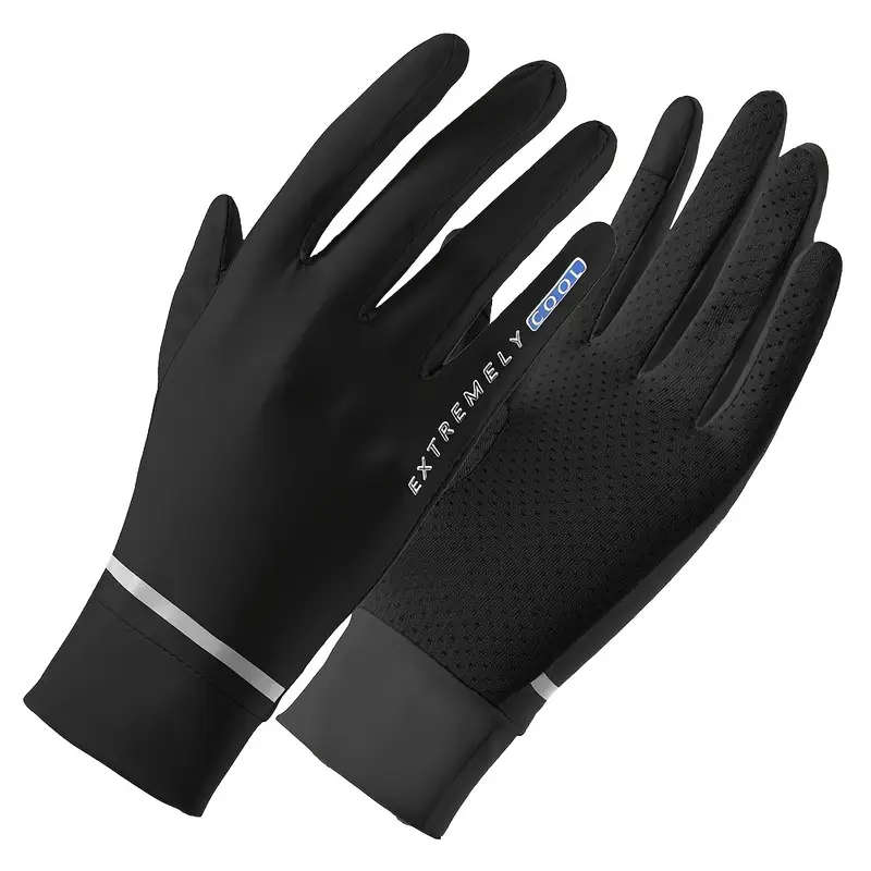 1 Pair Womens Summer Ice Gloves Breathable Stretchy Touchscreen Compatible Sun Protection
