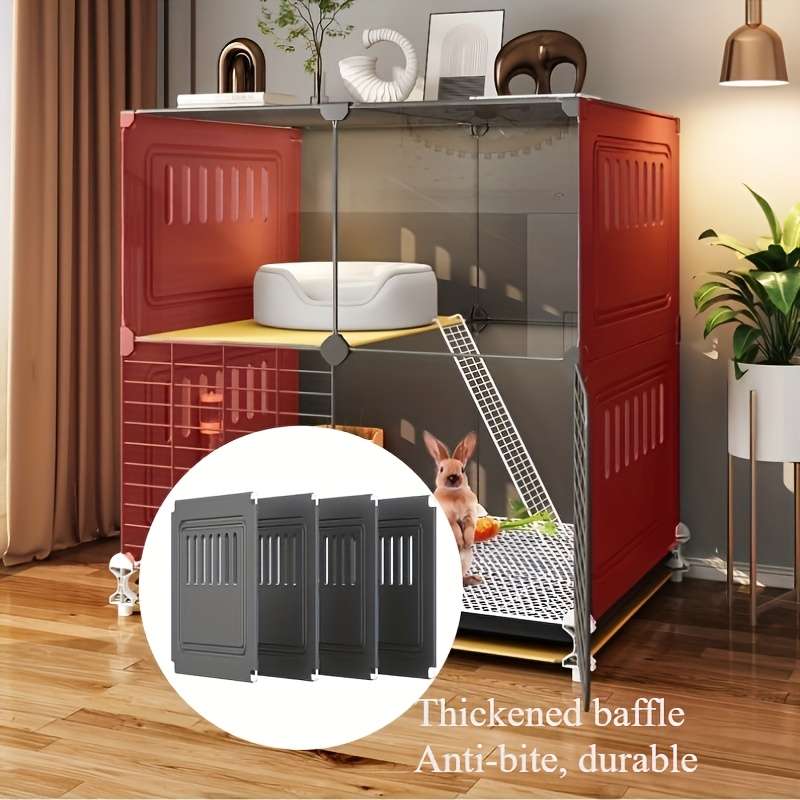 1pc Dark Gray size Single Layer Three Columns 109*49*49CMPet Cage