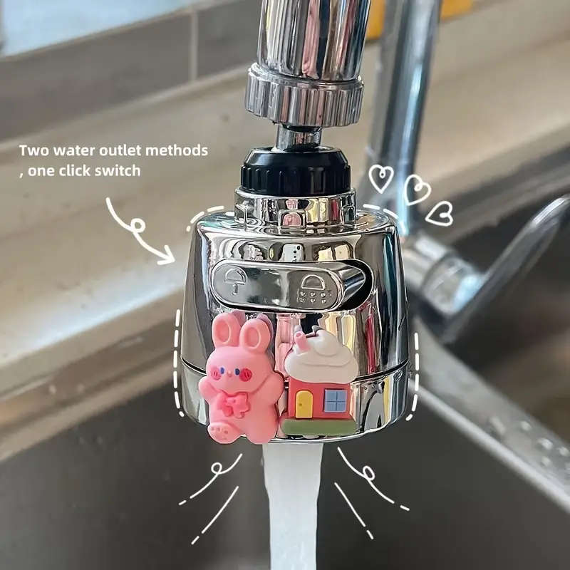 1pc 360° Rotating Kitchen Faucet Water Filter Anti-Splash Sprayer