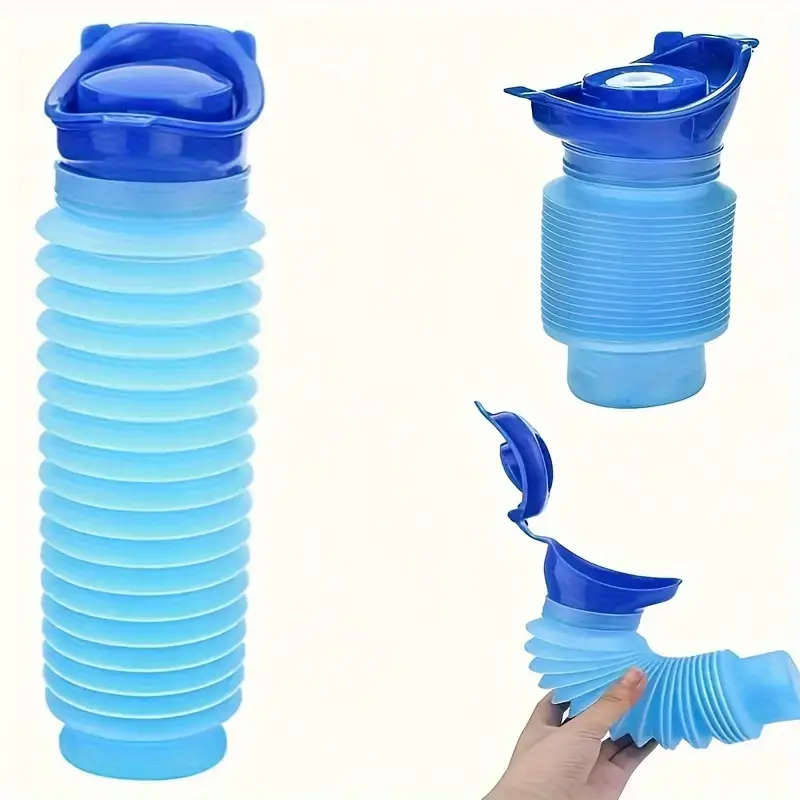 1pc Portable Collapsible Silicone Urinal Reusable Outdoor Emergency Pee Bottle for Men Women Kids
