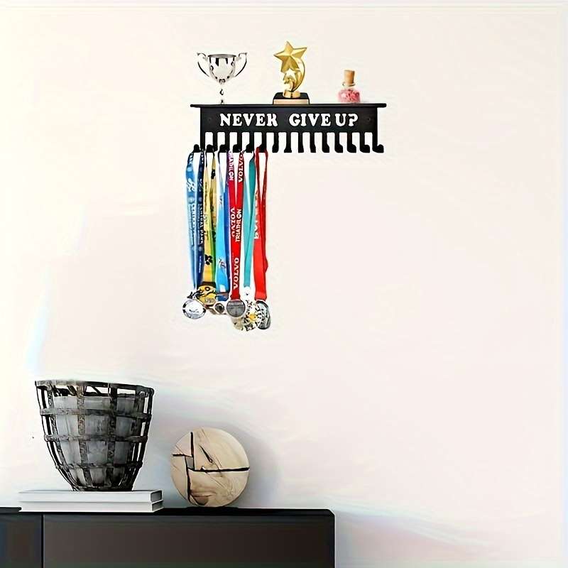 1pc metal wall-mounted medal display stand hanging sports awards and ribbons home wall art deco i