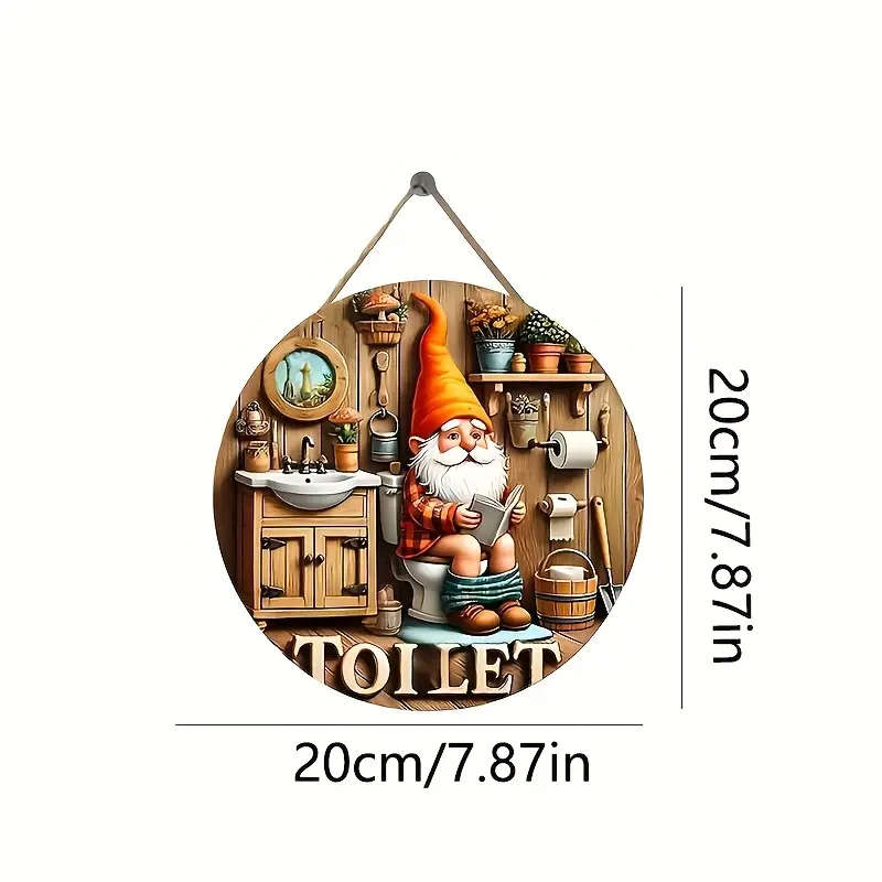 1pc Oktoberfest Round Aluminum Sign 20.32x20.32 cm Festive Beer and Pretzel Scene Ideal for Home Kit