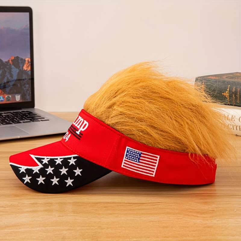 1pc patch embroidered star TRUMP fashionable commuting truck driver funny sun shading base