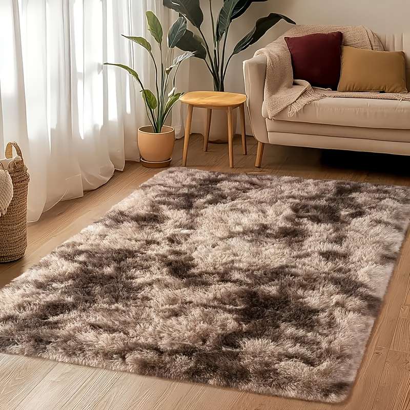 1Pc 60x120cm Tie Dye Coffee Color Floor Mat