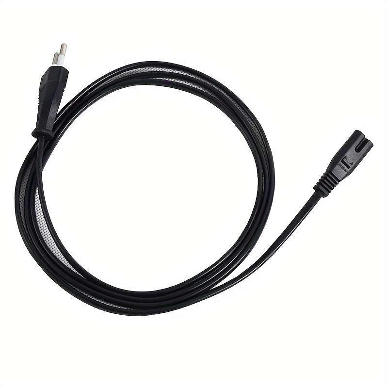 1pc 2.2m 8K Cable Mcbazel Power Cord with EU Plug C7 Dual Pole for PS5 PS4 PS3 Xbox Series B
