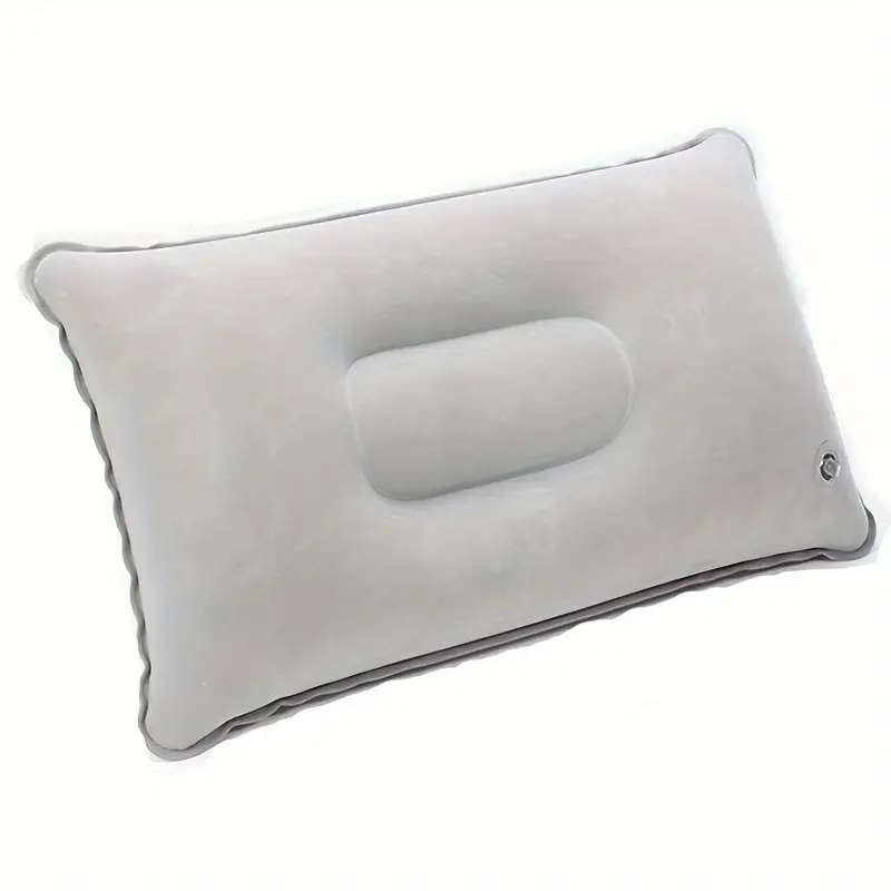 1pc Versatile Preppy Inflatable Pillow for Office Camping Hiking Travel and Nap Ultralight PVC Easy