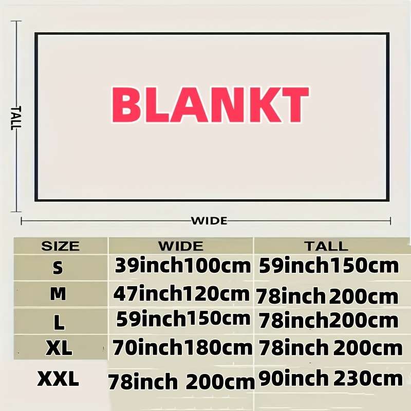1ps Blanket Color Light Coffee size XXL
