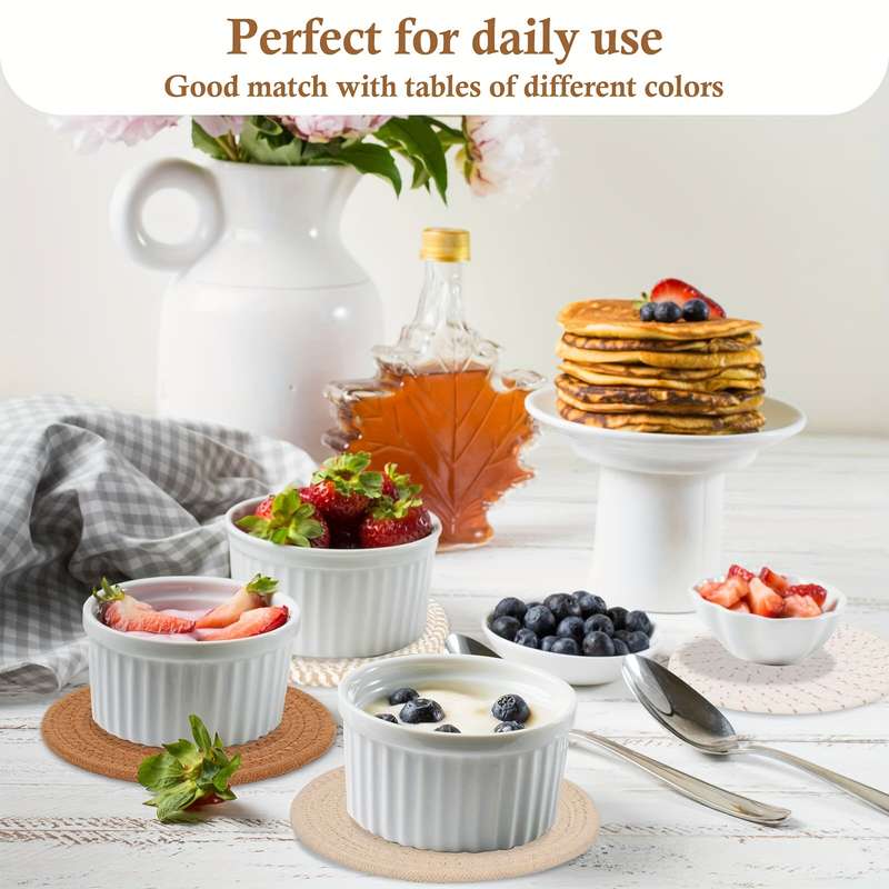 4pcs 17.78cm Heat Insulation Mat Set Durable Kitchen Hot Pad and Pot Mat Protect Countertops