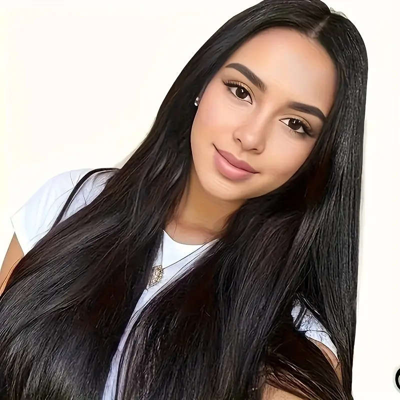 Women's Long Black Straight Wig
