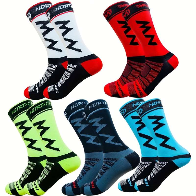 5 Pairs D88 One Size High Elastic Socks