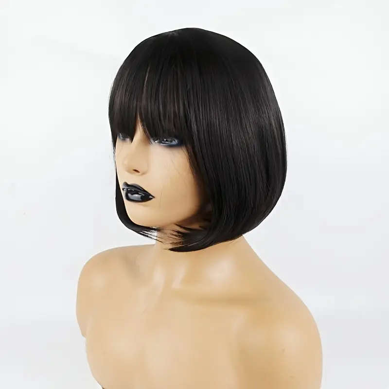 12" Light Brown PVC Women's Wig