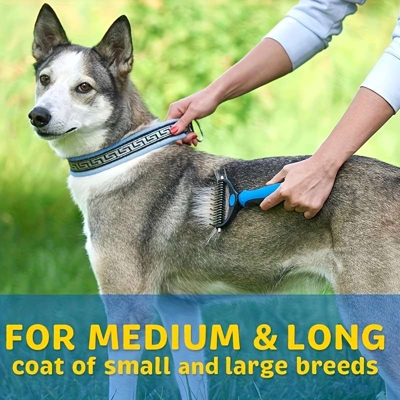1pc Pink L Pet Comb