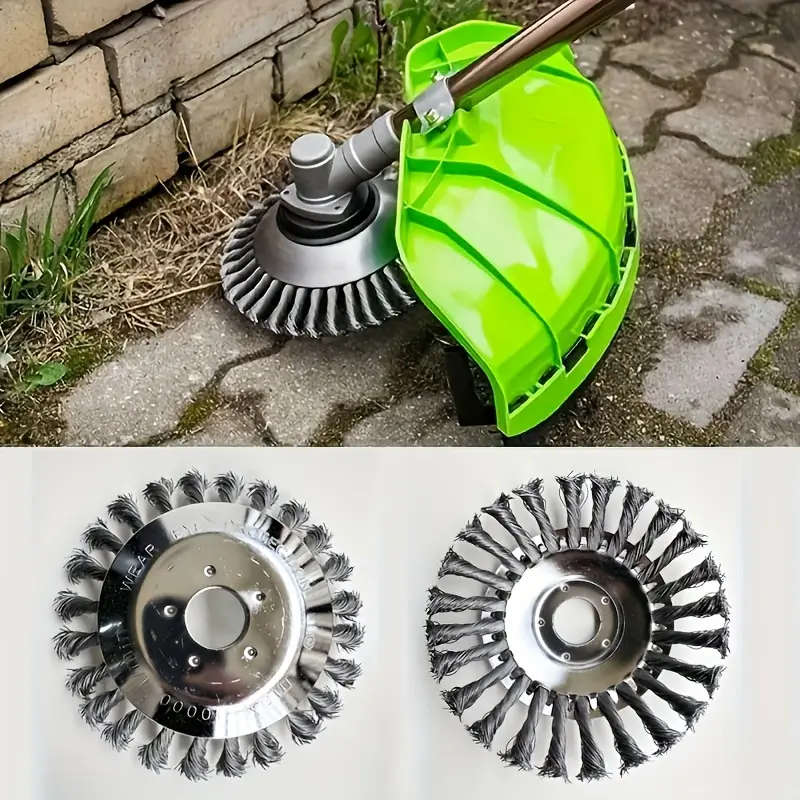 Fit Rotary Steel Weeding Brush For Lawn Mowers