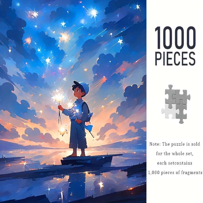 1000 Pokmon Waterfront Puzzle Durable Adult Seamless Puzzle Rectangle Portable B