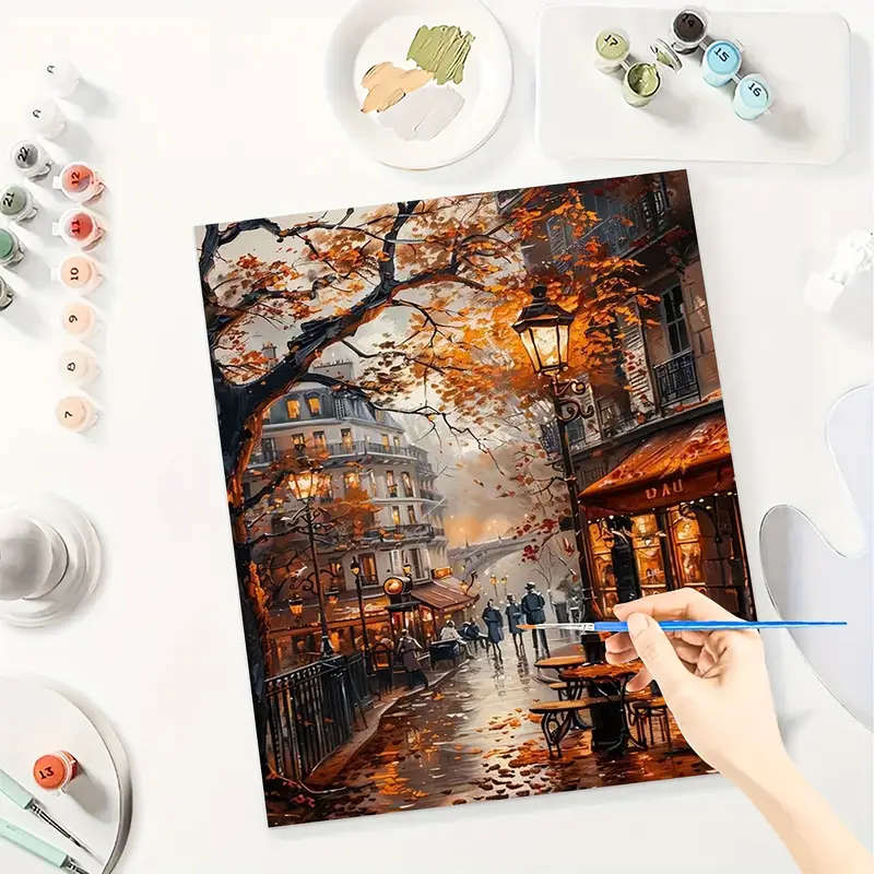 1pc Paint By Number Kits for Adults 40x50CM 16x20inch DIY Scenery Easy Oil Acrylic Painting By Numbe